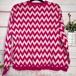 Like Love Pink & White Sweater Small